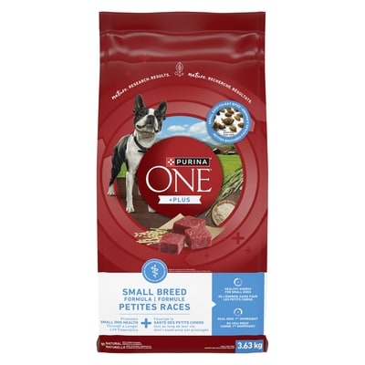 Purina One +Plus Dry Dog Food, Small Breed 3.63 kg, $0.77/100g