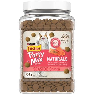 Purina Friskies Party Mix Naturals Cat Treats, Seaside Crunch 454 g, $2.42/100g