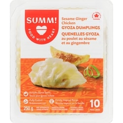 Sum-m Quenelles gyoza au poulet au sésame et au gingembre 250 g, 2,40 $/100g