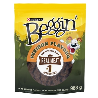 Purina Beggin' Tender Snack Dog Treats Venison 963 g, $2.18/100g