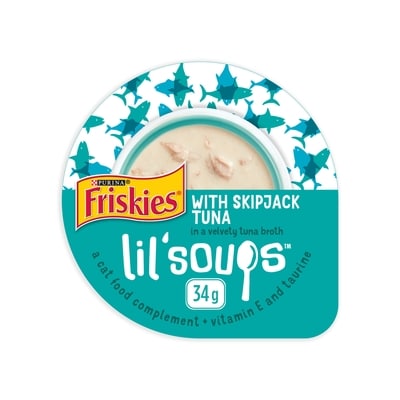 Purina Friskies Lil' Soups Cat Treats Skipjack Tuna 34 g, $4.38/100g