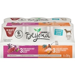 Purina Beyond In Gravy Wet Dog Food Variety Pack 6 Count 2.12 kg, $1.04/100g