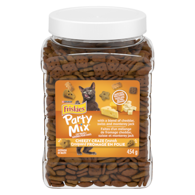 Purina Friskies Party Mix Cat Treats, Cheezy Craze Crunch 454 g, $1.76/100g