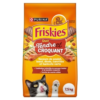 Purina Friskies nourriture sèche pour chats assortiment de saveurs 7.5 kg, 0,33 $/100g