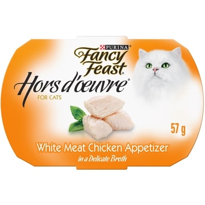 Purina Fancy Feast Hors d'Oeuvre White Meat Chicken Appetizer, Cat Food Complement 57 g, $4.02/100g