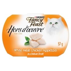 Fancy Feast Hors d'Oeuvre Cat Treats White Meat Chicken Appetizer