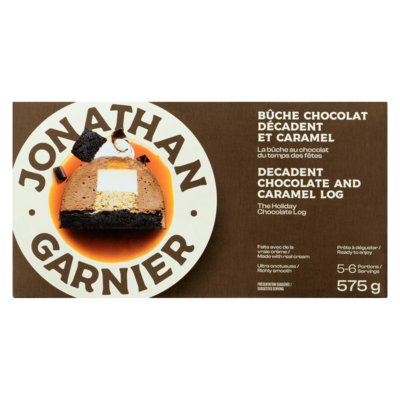 Bûche chocolat décadent et caramel