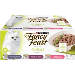 Fancy Feast Grilled in Gravy Variety Pack Poultry Seafood, Wet Cat Food