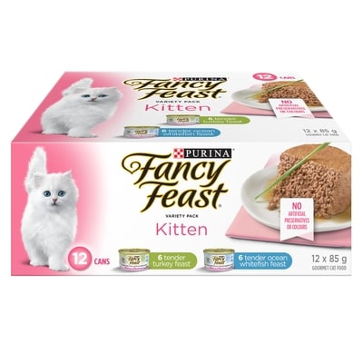 Purina Fancy Feast Kitten Variety Pack, Wet Kitten Food 1.02 kg, $1.27/100g