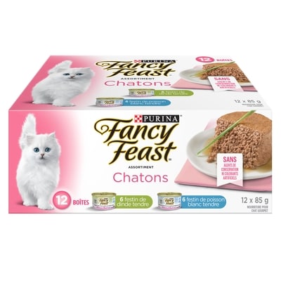 Purina Fancy Feast chaton emballage assorti, nourriture humide pour chatons 1.02 kg, 1,27 $/100g