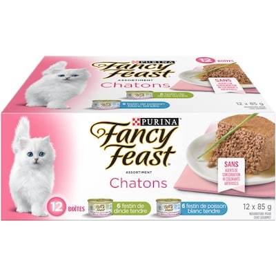 Purina Fancy Feast chaton emballage assorti, nourriture humide pour chatons 1.02 kg, 1,06 $/100g