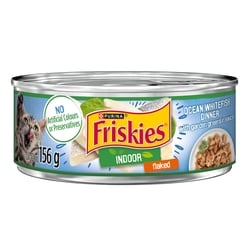 Purina Friskies Indoor in Sauce Wet Cat Food Flaked Whitefish Dinner with Garden Greens 156 g, $0.58/100g
