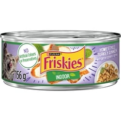 Purina Friskies Indoor in Gravy Homestyle Turkey Dinner with Garden Greens, Wet Cat Food 156 g, $0.76/100g
