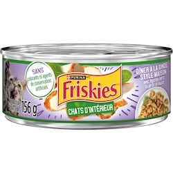 Purina Friskies en sauce pour chats d'intérieur dîner à la dinde style maison avec légumes verts du jardin, nourriture humide pour chats 156 g, 0,76 $/100g