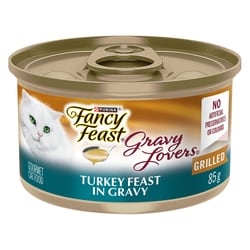 Purina Fancy Feast Gravy Lovers Wet Cat Food Turkey Feast in Gravy 85 g, $1.06/100g