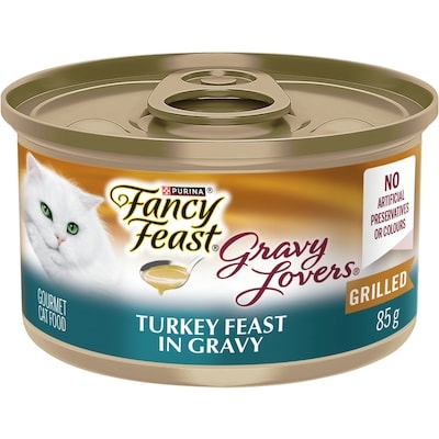 Purina Fancy Feast Gravy Lovers Turkey Feast in Gravy, Wet Cat Food 85 g, $1.06/100g