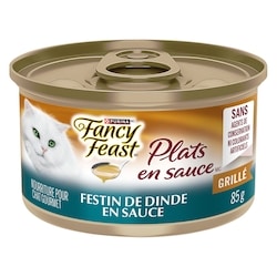 Purina Fancy Feast plats en sauce nourriture humide pour chats festin de dinde en sauce 85 g, 1,06 $/100g