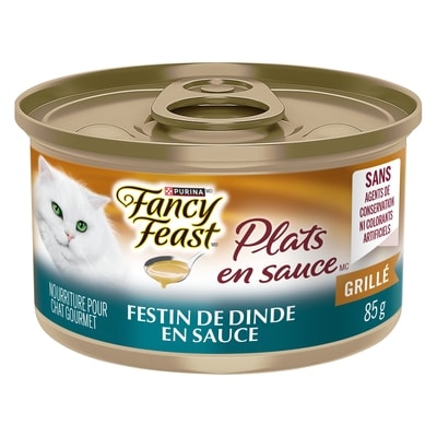 Purina Fancy Feast plats en sauce festin de dinde en sauce, nourriture humide pour chats 85 g, 1,52 $/100g