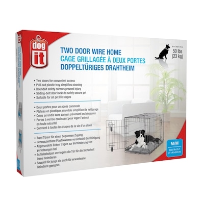 Dogit Two Door Wire Crate, Up to 50 Lbs 1 ea, $139.99/1ea