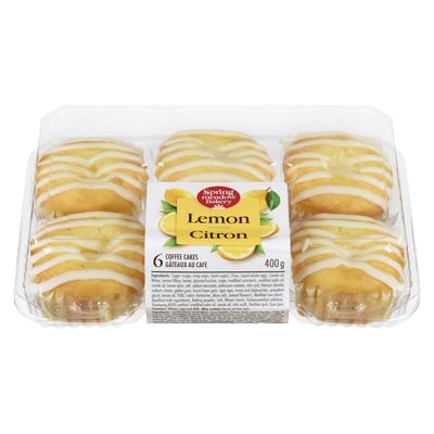 null Coffee Cakes Lemon 400 g, $1.75/100g