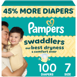 Pampers Swaddlers Active Baby Diaper Size 100 Count 100 ea, $0.44/1ea