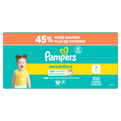 Pampers Swaddlers Diapers, Size 7, 100 Count 100 ea, $0.59/1ea