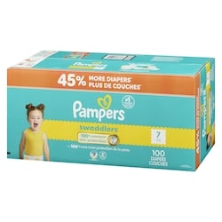 Pampers Swaddlers Active Baby Diapers, Size 7, 100 Count 100 ea