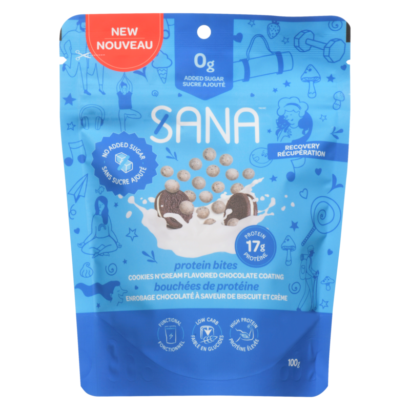 Protein Bites Cookies N'cream Flavored Chocolate Coating