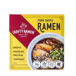 Crafty Ramen Pork Shoyu Frozen Ramen 500 g, $1.80/100g