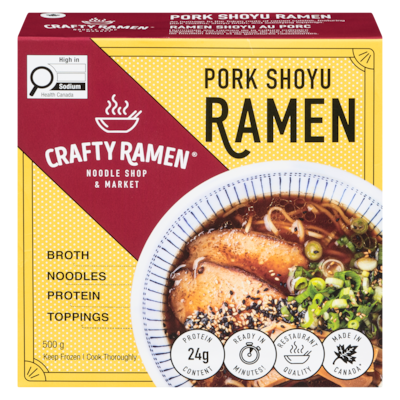Crafty Ramen Ramen, Pork Shoyu 500 g, $1.80/100g