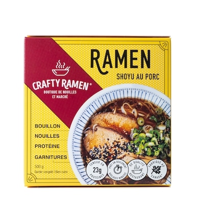 Crafty Ramen Ramen shoyu au porc 500 g, 1,80 $/100g
