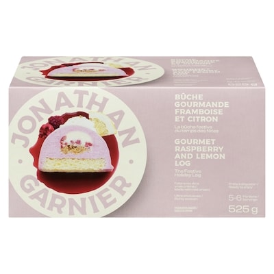 null Gourmet Raspberry And Lemon Log 525 g, $3.81/100g