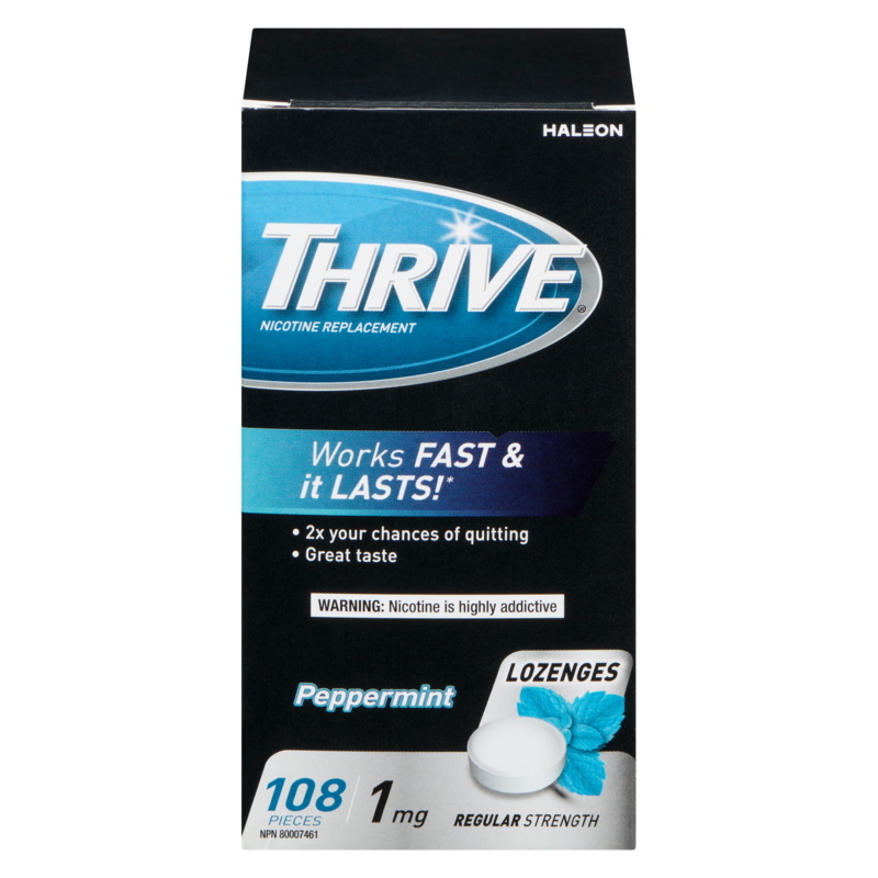 Nicotine Replacement Lozenges Peppermint Chill Regular Strength 1 Mg