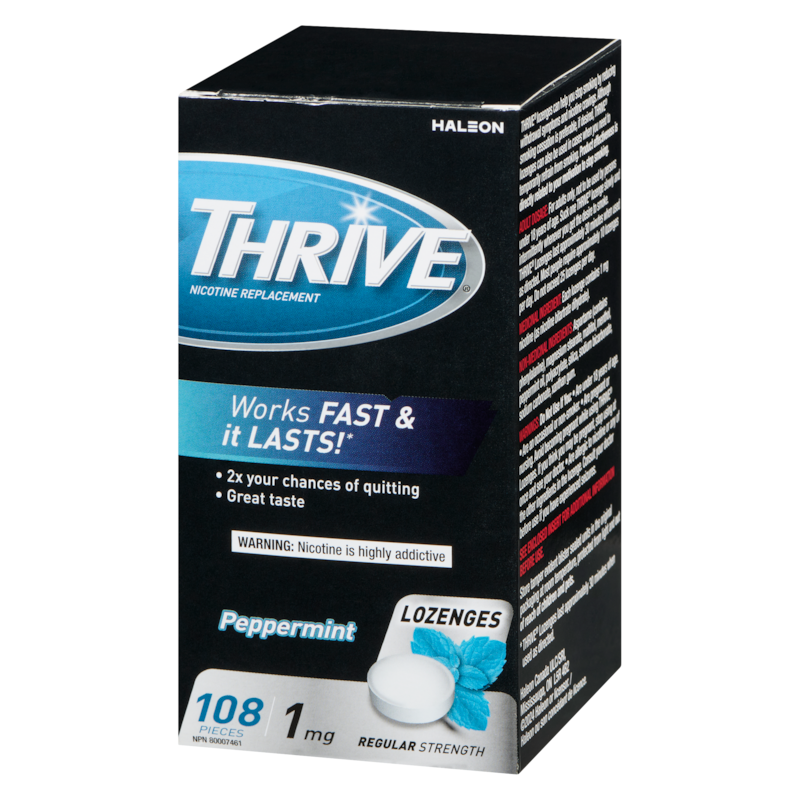 Nicotine Replacement Lozenges Peppermint Chill Regular Strength 1 Mg