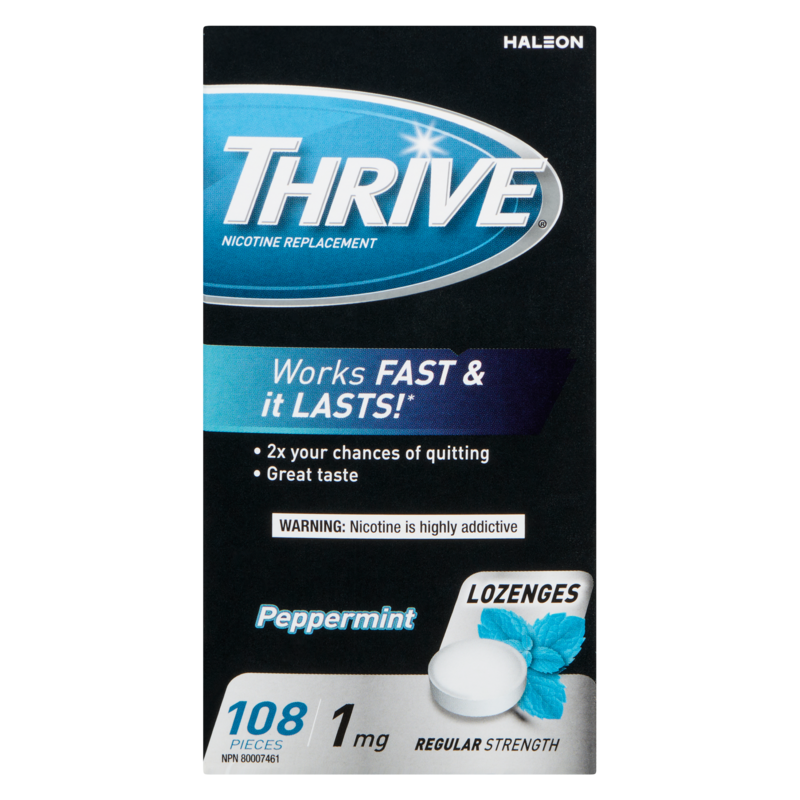 Nicotine Replacement Lozenges Peppermint Chill Regular Strength 1 Mg