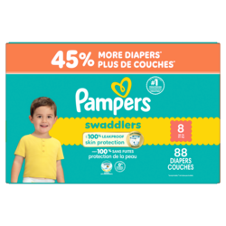 Swaddlers Diapers, Size 8, 88 Count