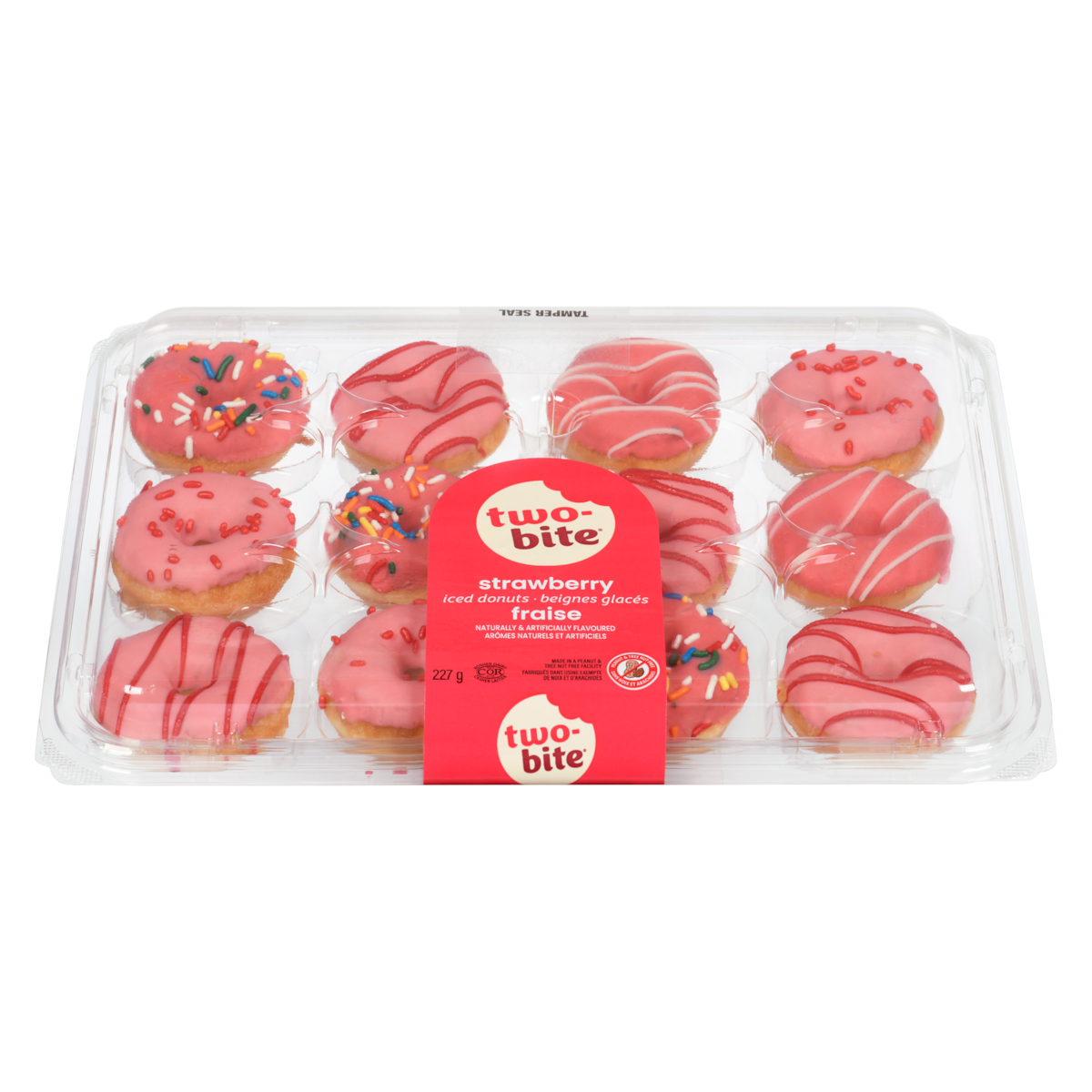 two-bite Iced Donuts Strawberry