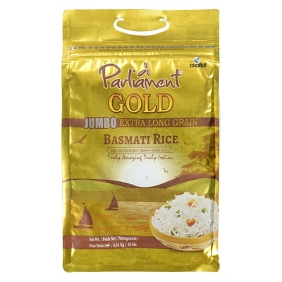 Parliament Basmati Rice Gold Jumbo Extra Long Grain 4.54 kg, $0.29/100g