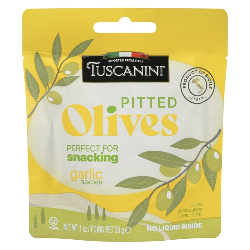 Pitted Olives, Garlic Flavoured