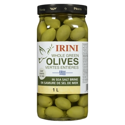Whole Green Olives In Sea Salt Brine Giant 141-160