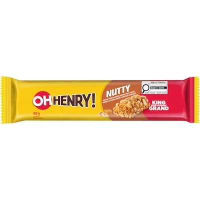 Oh Henry! Candy Nutty King Size, Case 18x96.0 g, $1.85/100g