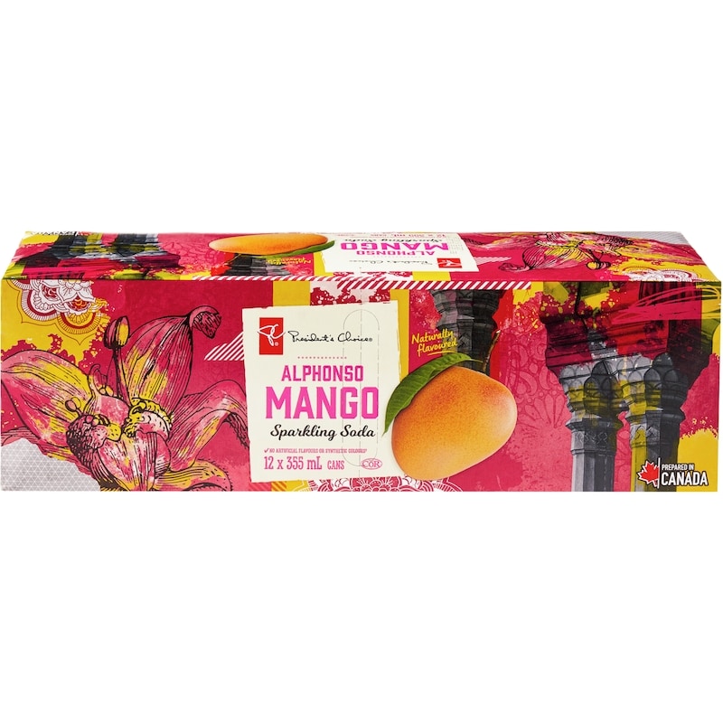 Alphonso Mango Flavoured Sparkling Soda