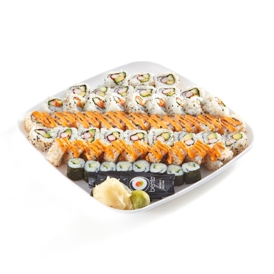 Bento 24 h d’avis requis – Plateau de sushis Kazoku 1216 g, 2,88 $/100g
