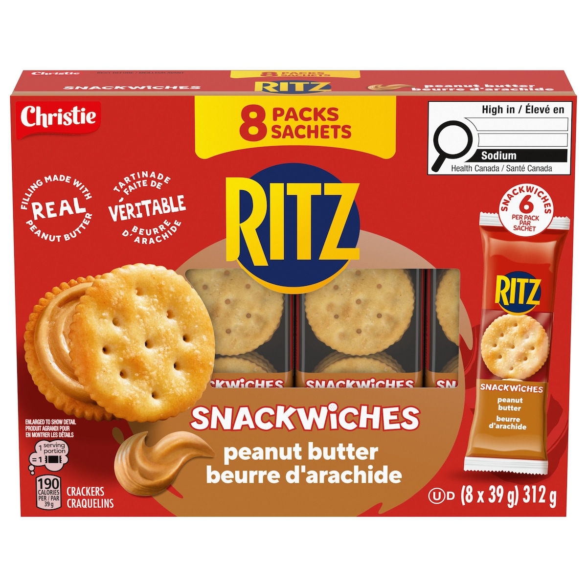 Christie RITZ Peanut Butter Snackwiches