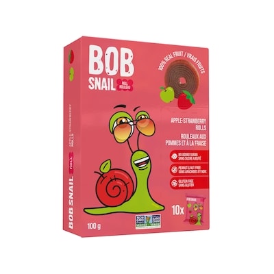 Bob Snail Apple-Strawberry Rolls 100 g, $3.99/100g