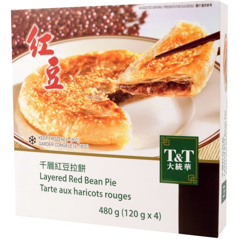 Layered Red Bean Pie