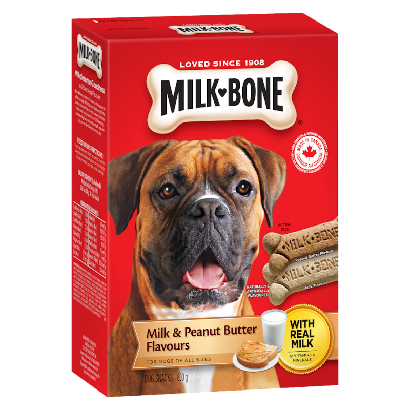 Dog Biscuits, Milk & Peanut Butter Flavour