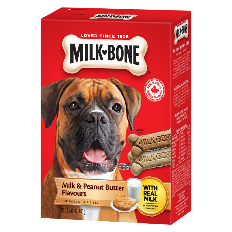 Dog Biscuits, Milk & Peanut Butter Flavour