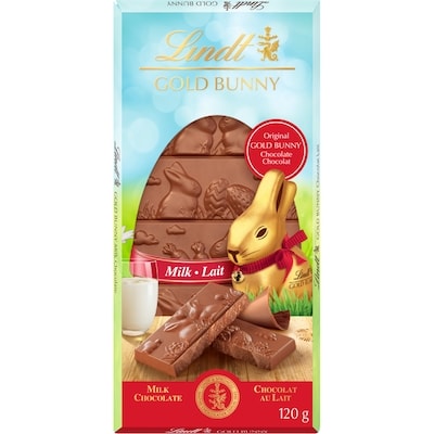 Lindt GOLD BUNNY Milk Chocolate Bar 120 g, $5.00/100g