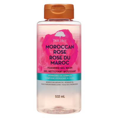 Gel nettoyant moussant rose du maroc